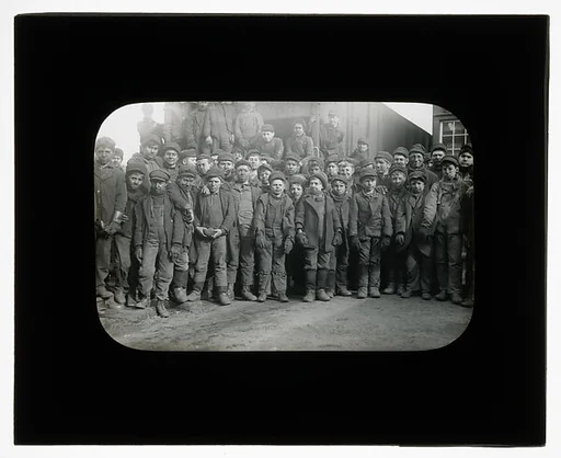 [Social Documentary Lantern Slide of New York]
