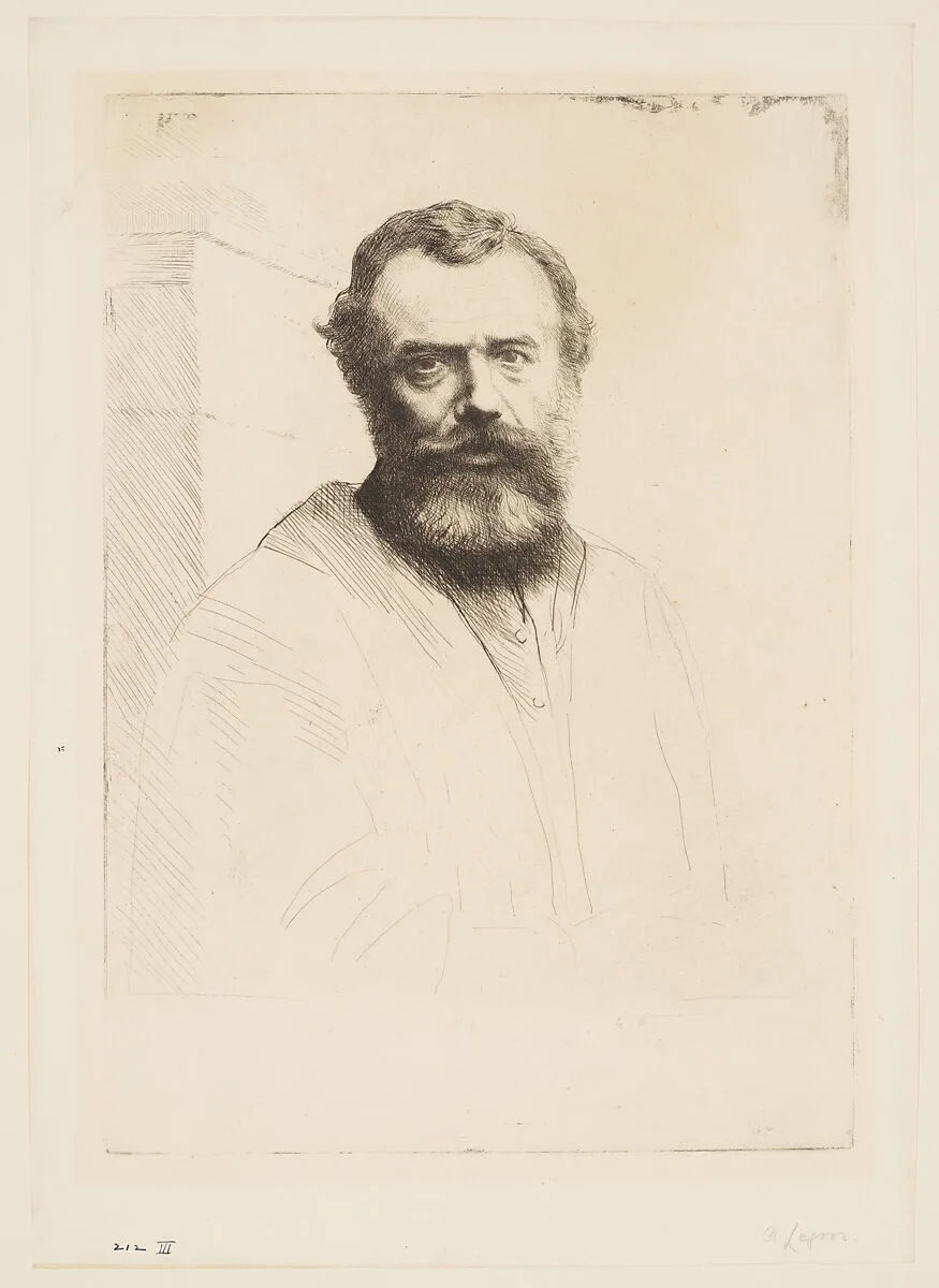 Portrait of the artist — Alphonse Legros