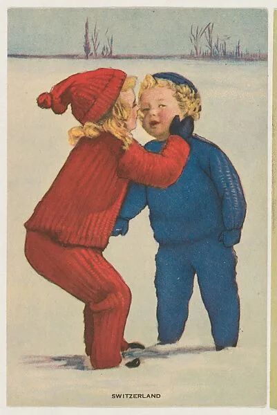 Switzerland, insert card from the Children, Holidays, Etc. series (D23), issued by the Weber Baking Company — Weber Baking Company