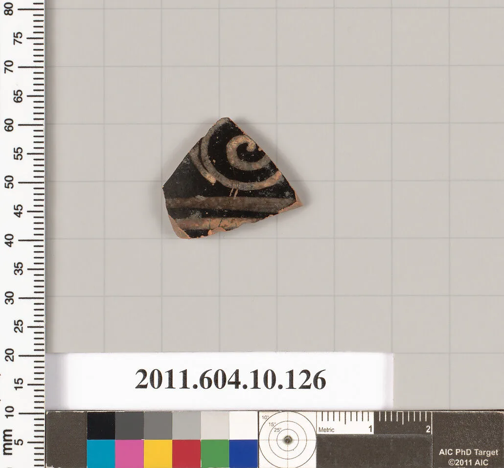 Terracotta fragment of a closed shape — Unknown