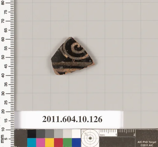 Terracotta fragment of a closed shape