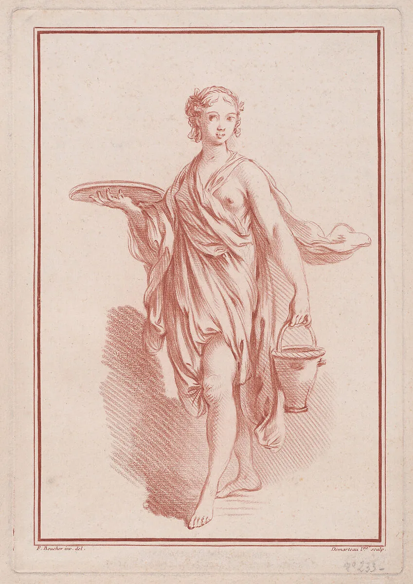 Femme drapée — Gilles Demarteau|François Boucher