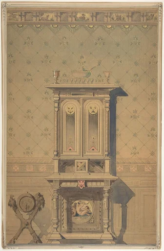 Design for a Cabinet in an Interior Setting