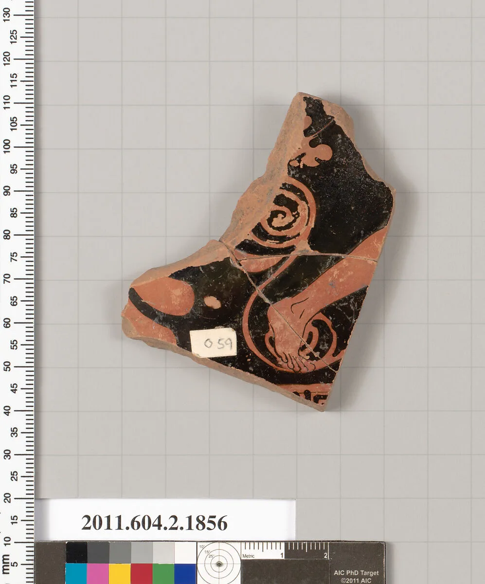 Terracotta fragment of a skyphos (deep drinking cup) — Unknown
