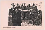Plate 36: Venustiano Carranza addressing to rebel leaders, from the portfolio 'Estampas de la revolución Mexicana' (prints of the Mexican Revolution) — Ignacio Aguirre|Taller de Gráfica Popular