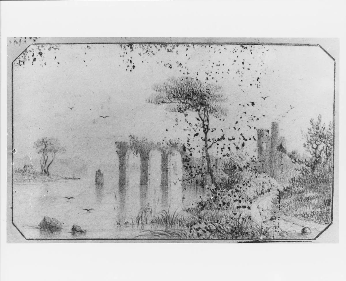 Landscape (from McGuire Scrapbook) — Charles Lanman