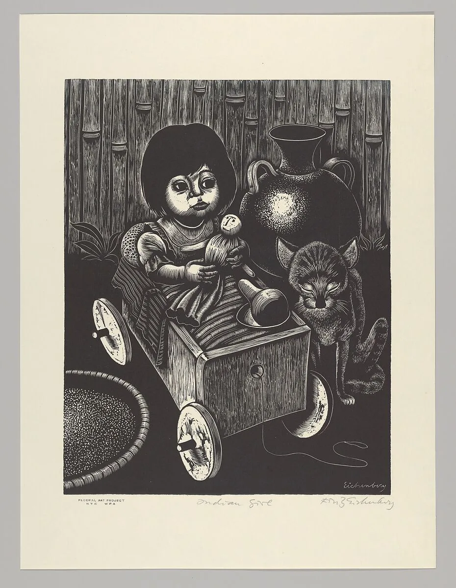 Indian Girl — Fritz Eichenberg|WPA