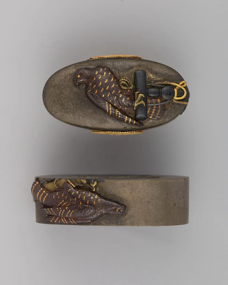 Sword-Hilt Collar and Pommel (Fuchigashira) — Unknown