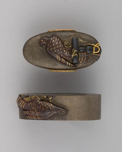 Sword-Hilt Collar and Pommel (Fuchigashira)