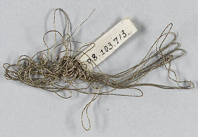 Tinsel and metal thread — Unknown