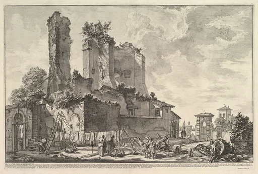The Fontana dell'Aqua Giulia (Vedute dell avanzo del Castello del'Aqua Giulia)