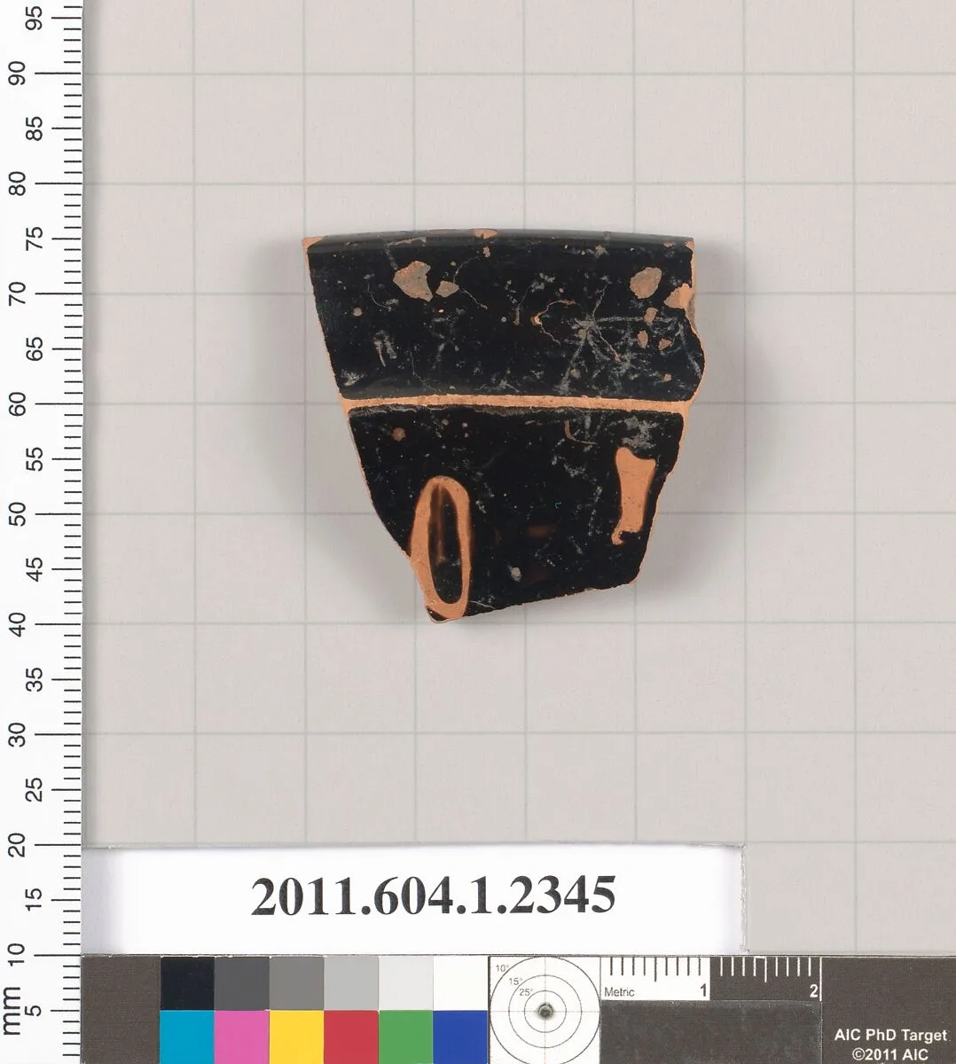 Terracotta rim fragment of a kylix (drinking cup) — Unknown