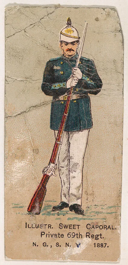 Private, 69th Regiment, National Guard of the State of New York, from the Military Series (N224) issued by Kinney Tobacco Company to promote Sweet Caporal Cigarettes — Kinney Brothers Tobacco Company