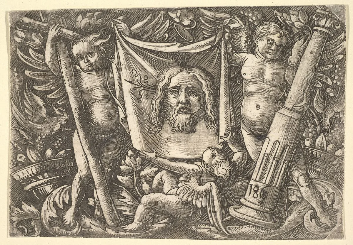 The Sudarium Held by Two Angels — Daniel Hopfer