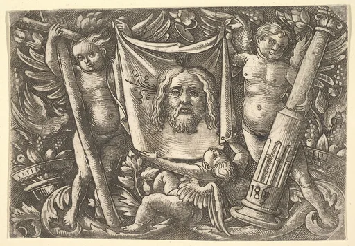 The Sudarium Held by Two Angels
