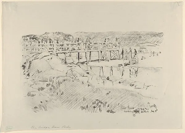 Bridge, Bass Rocks — Childe Hassam