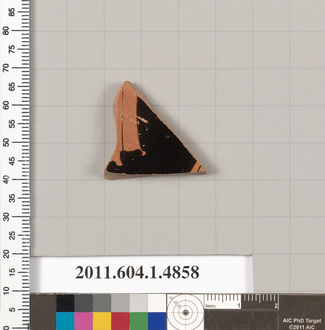 Terracotta fragment of a kylix (drinking cup) — Unknown
