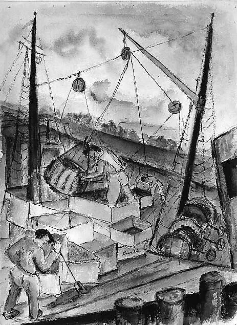 Fisherman in Gloucester — Alfred Levitt