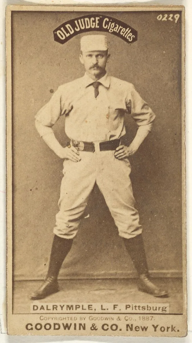 Abner Frank Dalrymple, Left Field, Pittsburgh, from the Old Judge series (N172) for Old Judge Cigarettes — Goodwin & Company