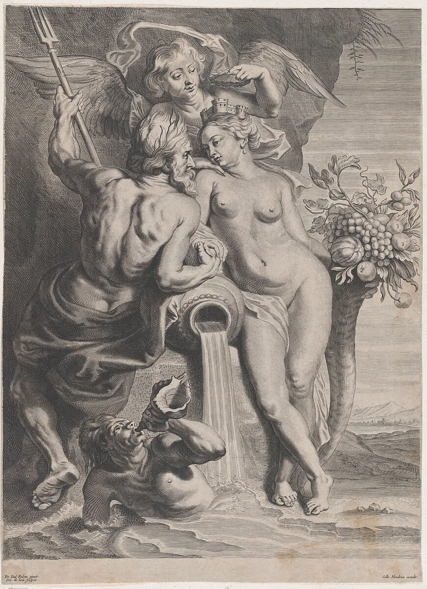 Neptune and Cybele — Pieter de Jode II|Peter Paul Rubens|Gillis Hendricx