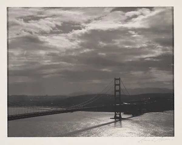 Golden Gate Bridge from Marin Hills, California — Ansel Easton Adams