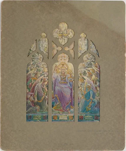 Design for Te Deum window