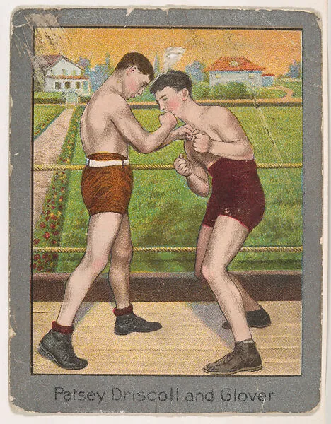 Patsey Driscoll and Glover, from the Champion Athlete and Prize Fighter series (T220), issued by Mecca and Tolstoi Cigarettes — Tolstoi Cigarettes|Mecca Cigarettes