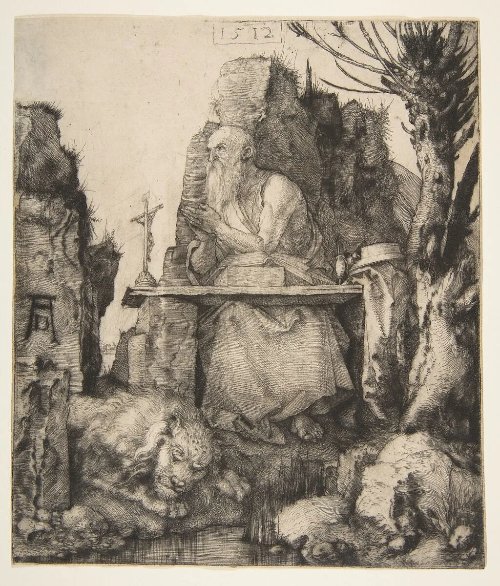 Saint Jerome by the Pollard Willow — Albrecht Dürer