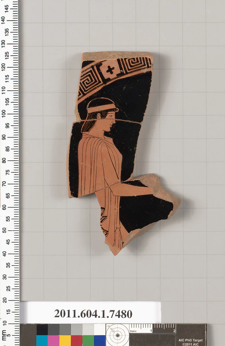 Terracotta fragment of a kylix (drinking cup) — Unknown