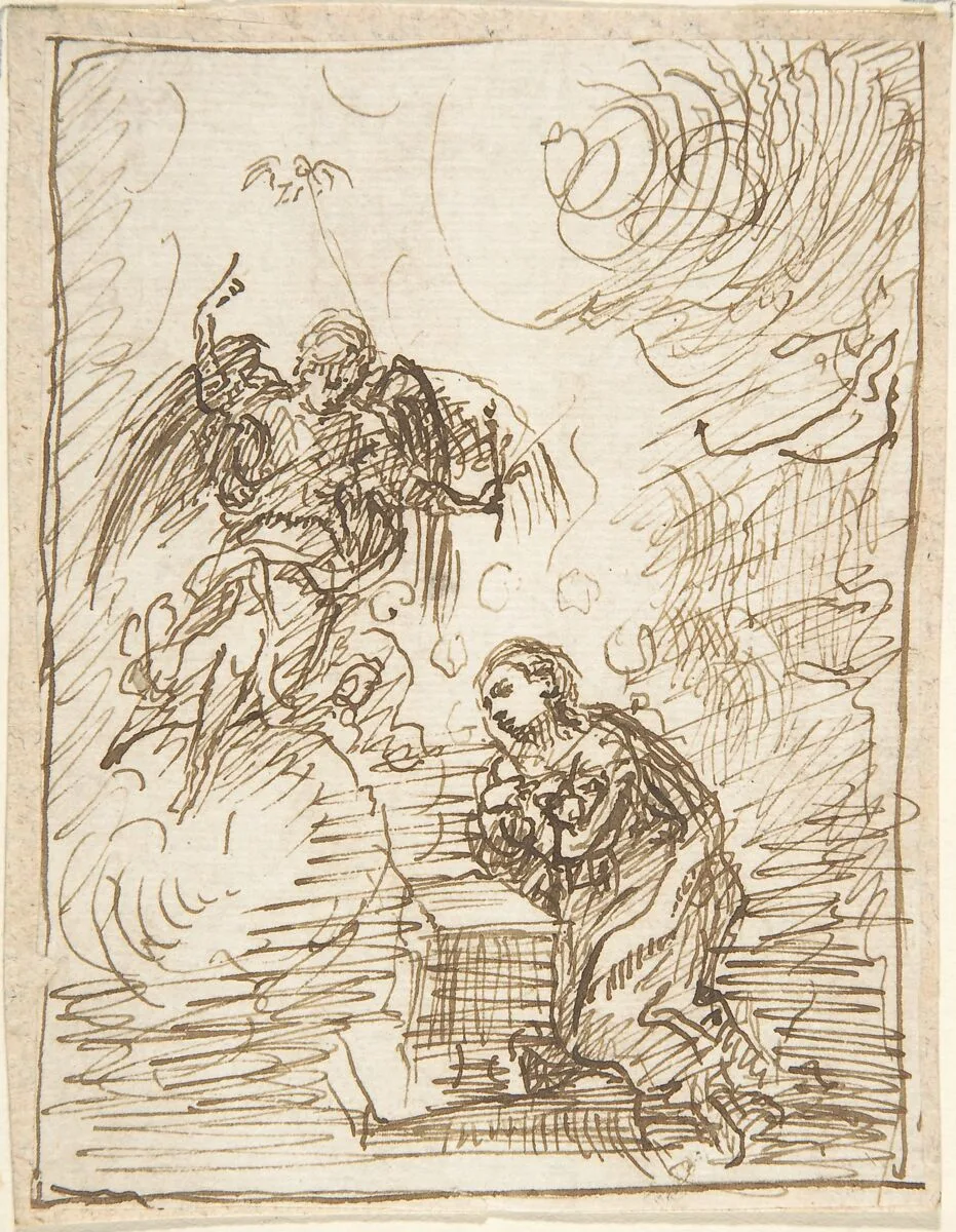 The Annunciation — Anonymous, Spanish, School of Seville, 17th century|Pedro Duque Cornejo