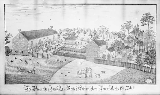 The Property of Jacob H. and Kesiah Gicker, Bern Town, Berks County, Pennsylvania
