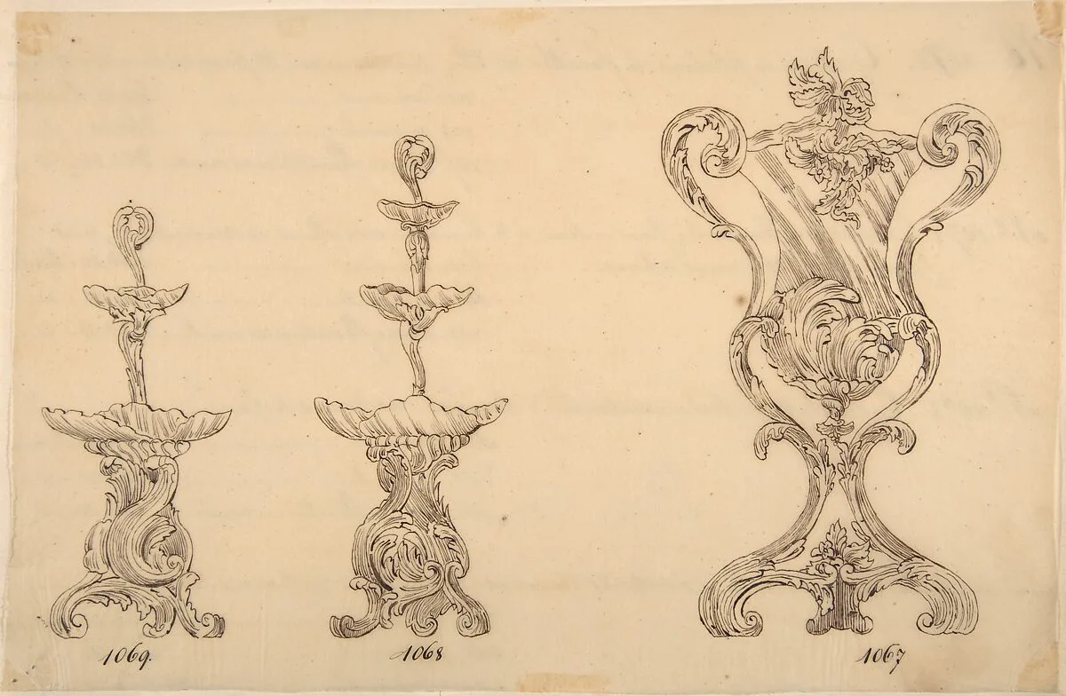 Designs for Two Servers and an Urn — Anonymous, French, 19th century