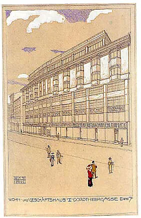 Wohn- und 'Geschäftshaus 'I' Dorotheergasse 5 und 7-': Design for a Viennese House and Department Store — Emil Hoppe|Marcel Kammerer|Otto Schönthal
