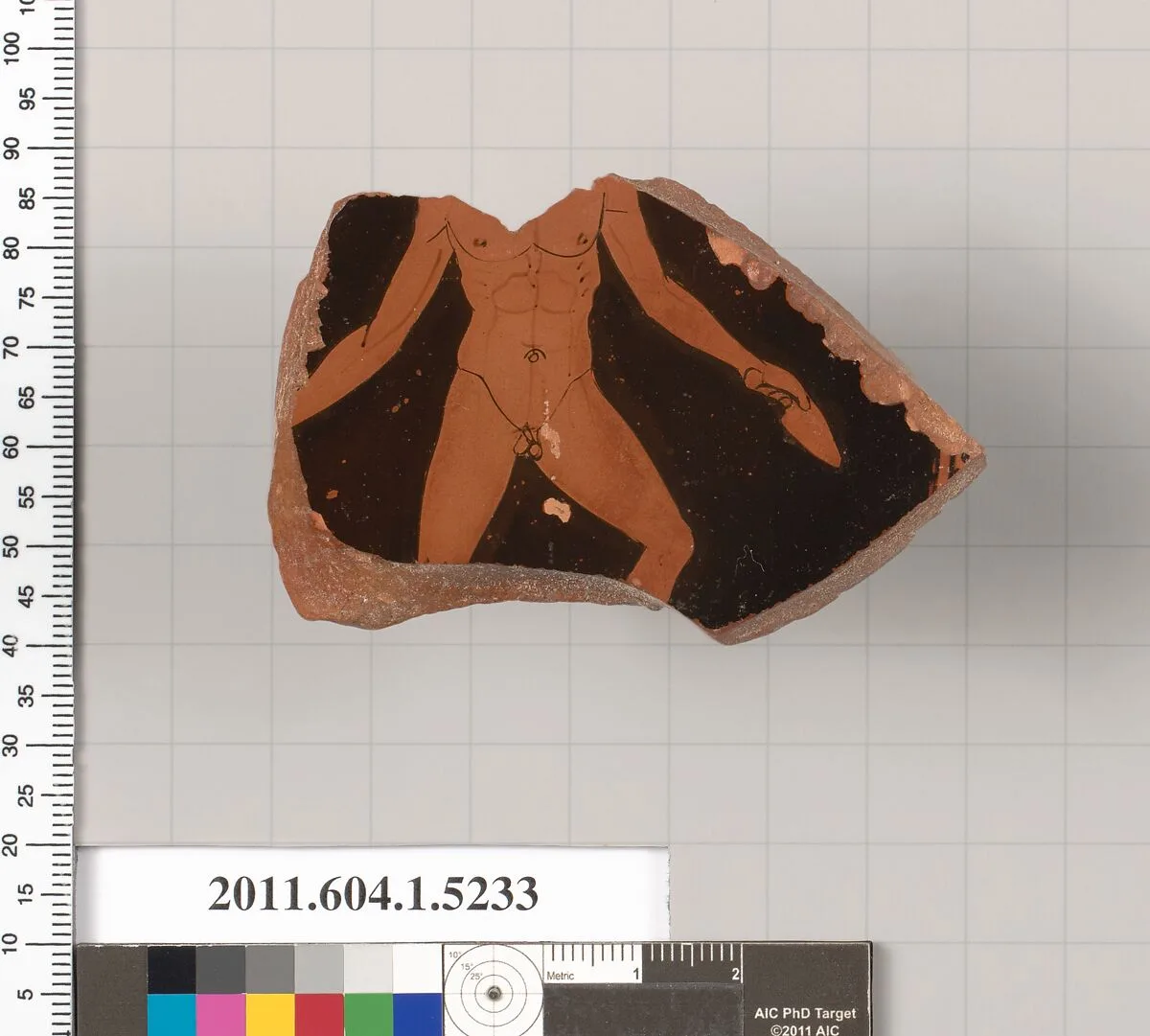 Terracotta fragment of a kylix (drinking cup) — Unknown