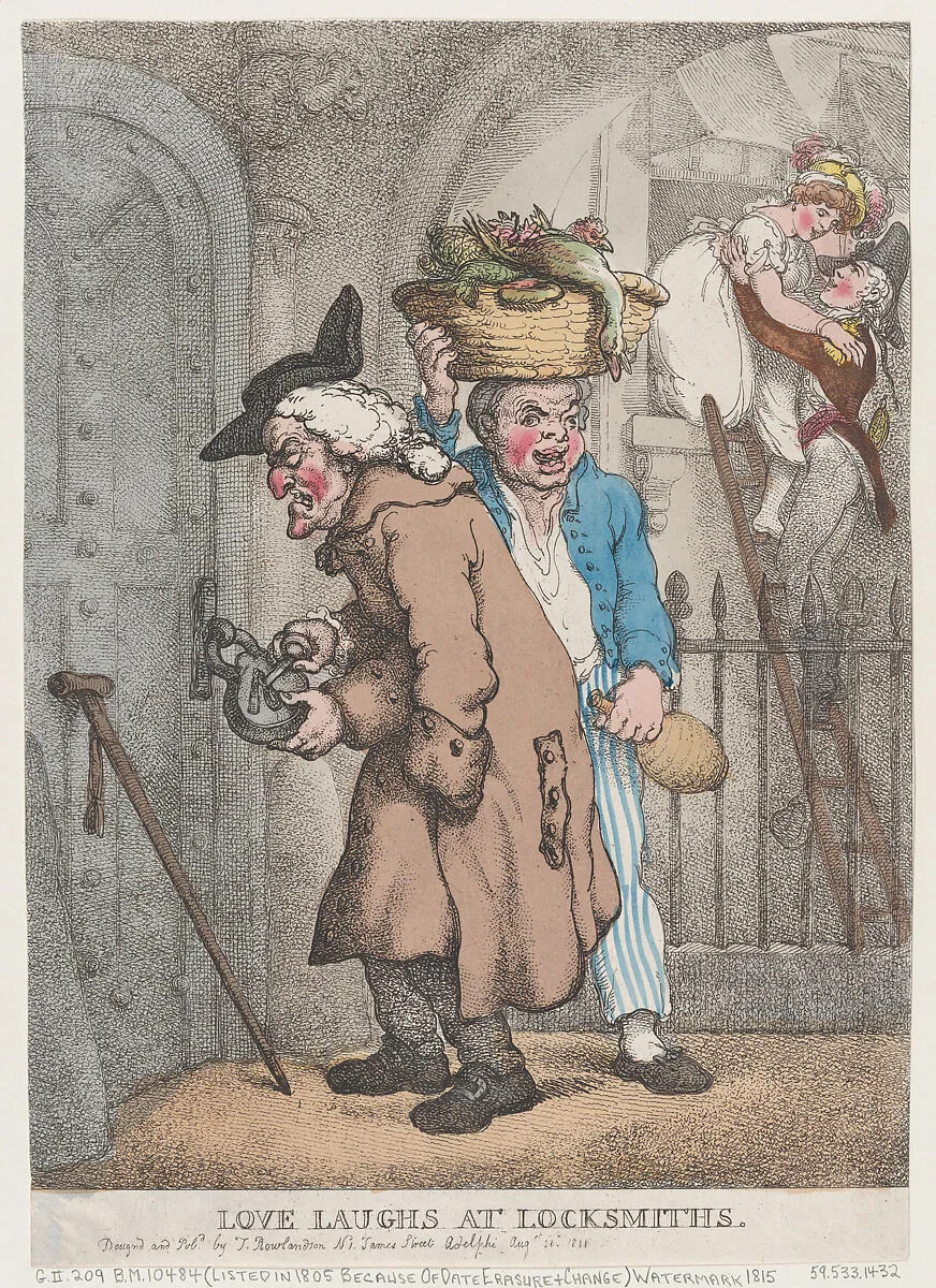 Love Laughs at Locksmiths — Thomas Rowlandson