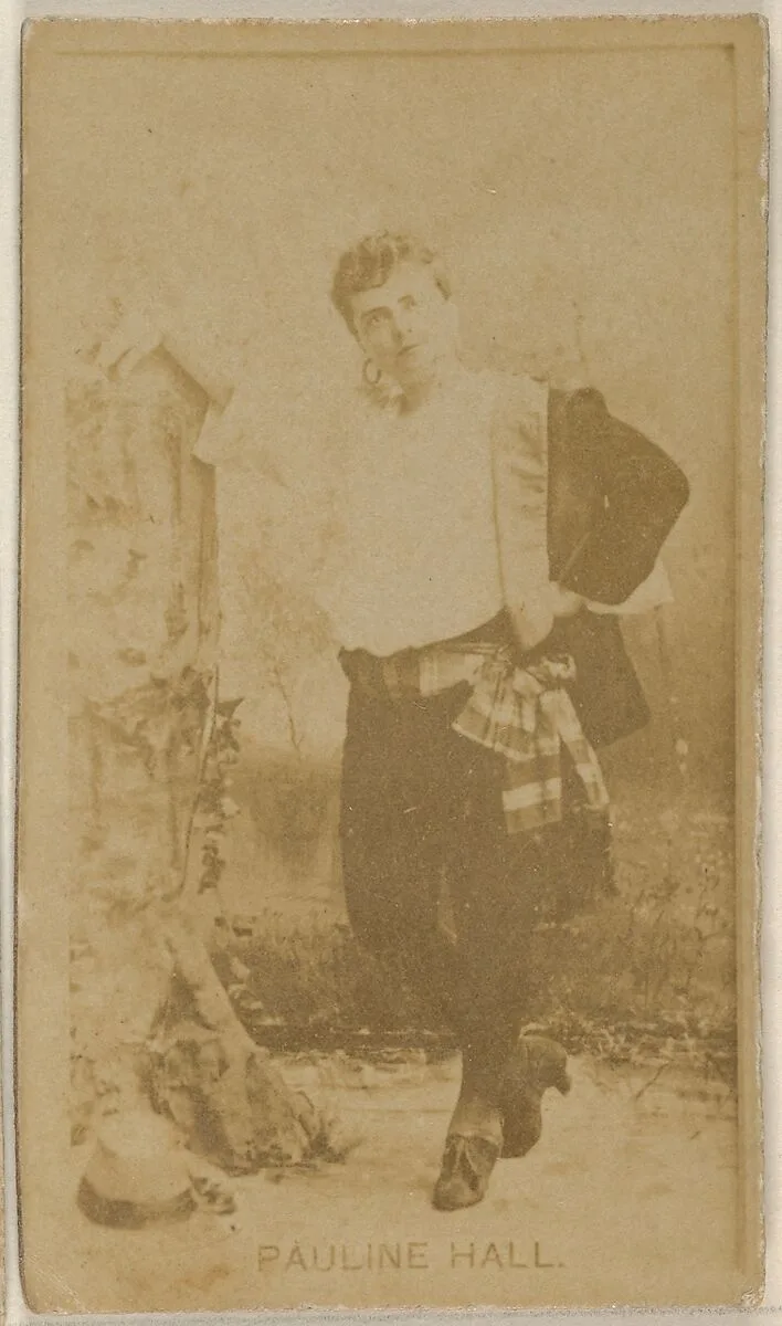 Pauline Hall, from the Actors and Actresses series (N45, Type 8) for Virginia Brights Cigarettes — Allen & Ginter