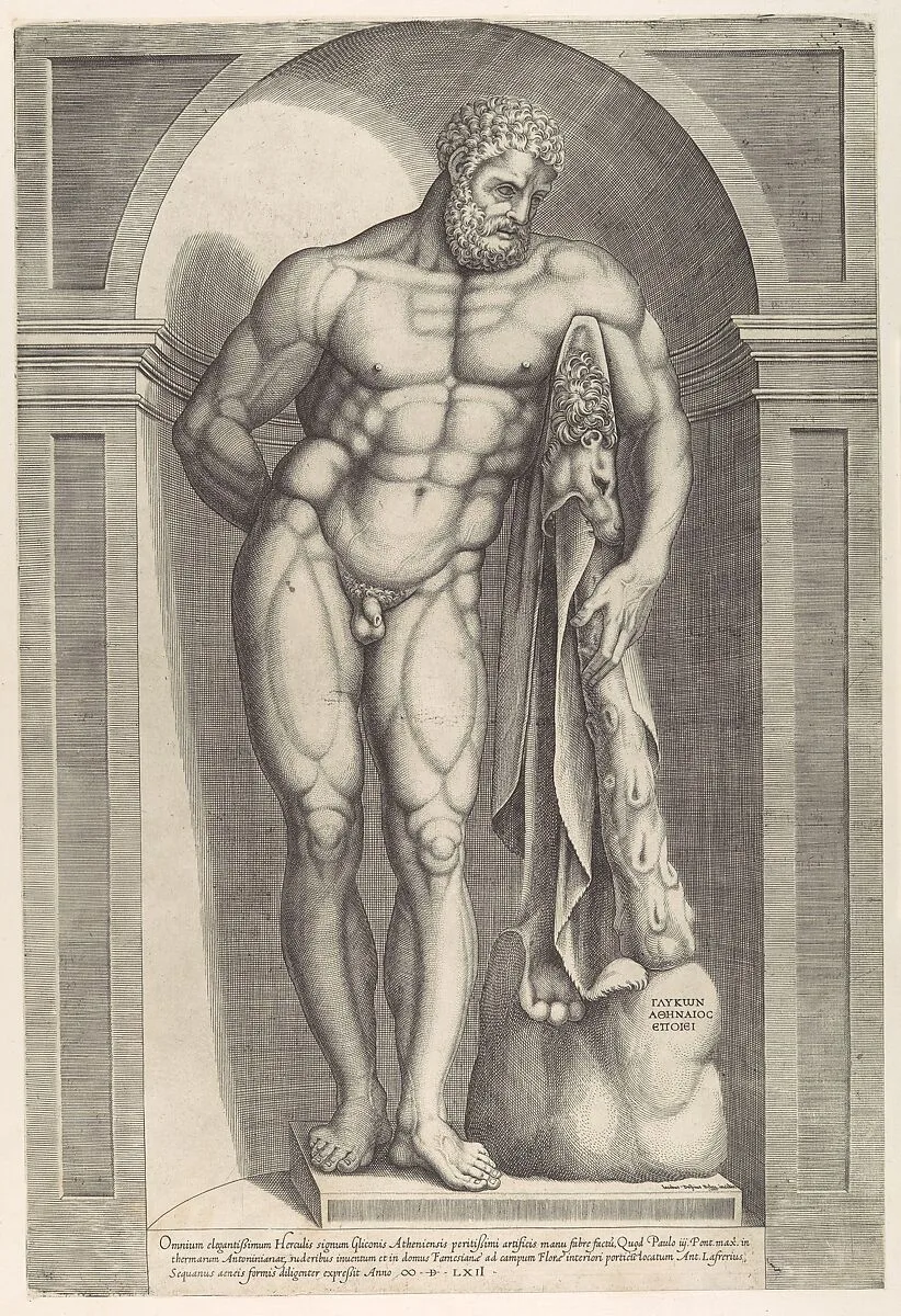Speculum Romanae Magnificentiae: The Farnese Hercules — Antonio Lafreri|Jacob Bos