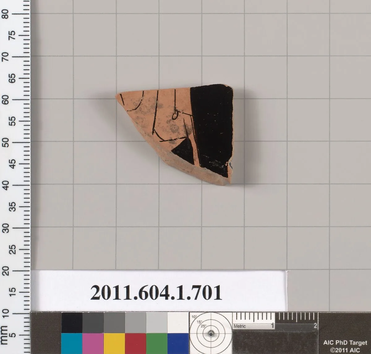 Terracotta fragment of a kylix (drinking cup) — Unknown