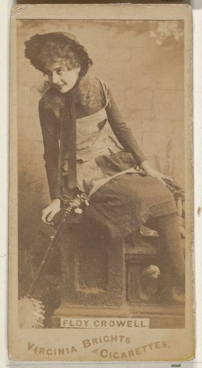 Floy Crowell, from the Actors and Actresses series (N45, Type 1) for Virginia Brights Cigarettes — Allen & Ginter