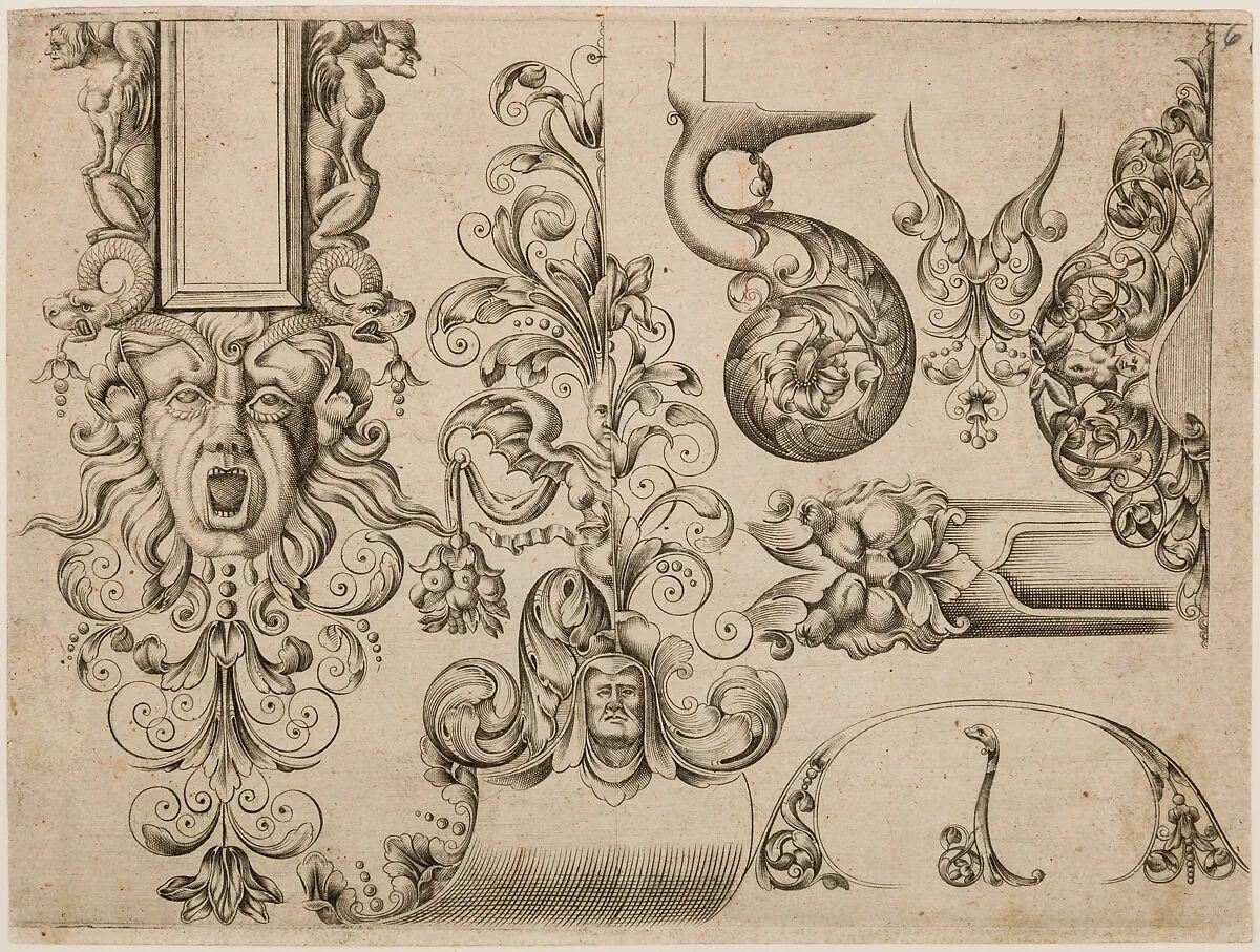 Plate Six from Plusieurs Models des plus nouuelles manieres qui sont en usage en l'Art de Arquebuzerie — Thuraine|Adrien Reynier, called Le Hollandois|C. Jacquinet