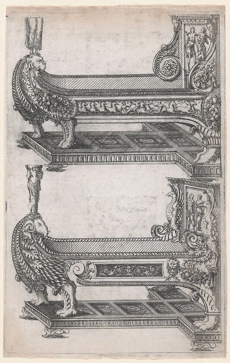 Designs for Two Beds — Jacques Androuet Du Cerceau