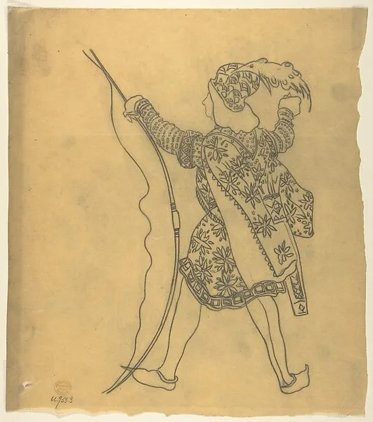Tracing of a Ballet Costume: St Sebastian — Léon Bakst