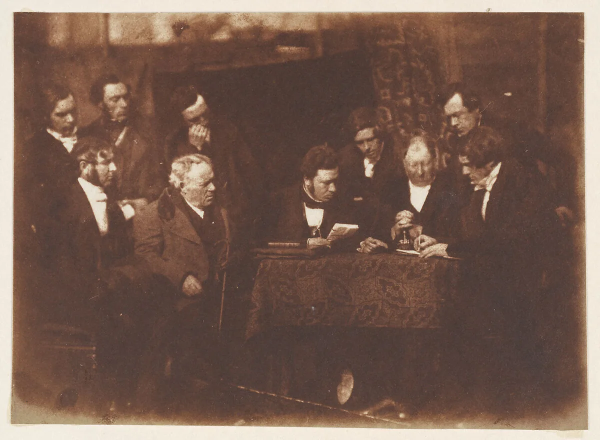 Study for the Disruption Picture: Signing of the Deed of Demission — Hill and Adamson|David Octavius Hill|Robert Adamson