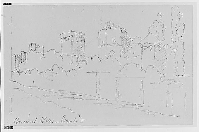 Ancient Walls, 1904 (from Sketchbook) — Mary Newbold Sargent