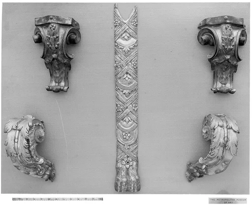 Parts of a pair of andirons