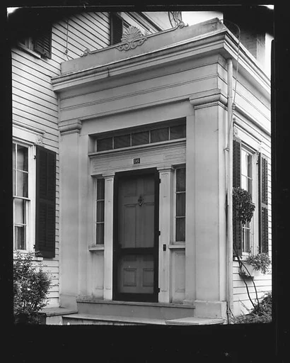 [Side Doorway of Greek Revival House]