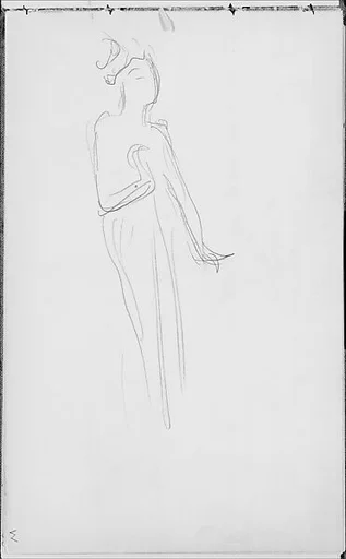 Standing Javanese Dancer (from Sketchbook of Javanese Dancers)