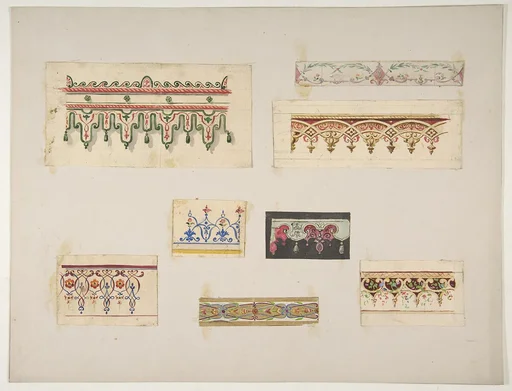 Eight designs for decorative borders