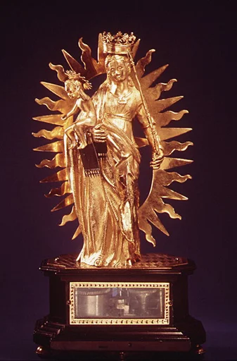 Automaton clock in the form of the Madonna and Child