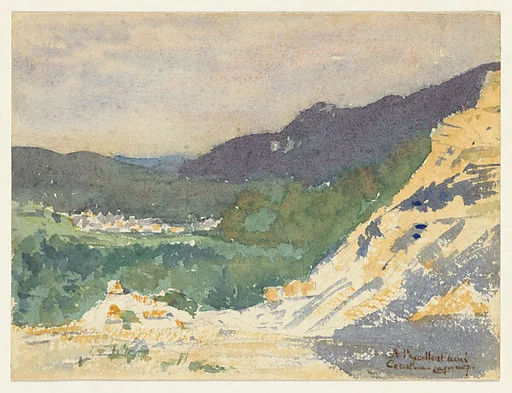Landscape in the Pyrenees at Arudy